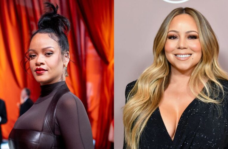 Rihanna consigue el autógrafo de Mariah Carey en un momento impactante