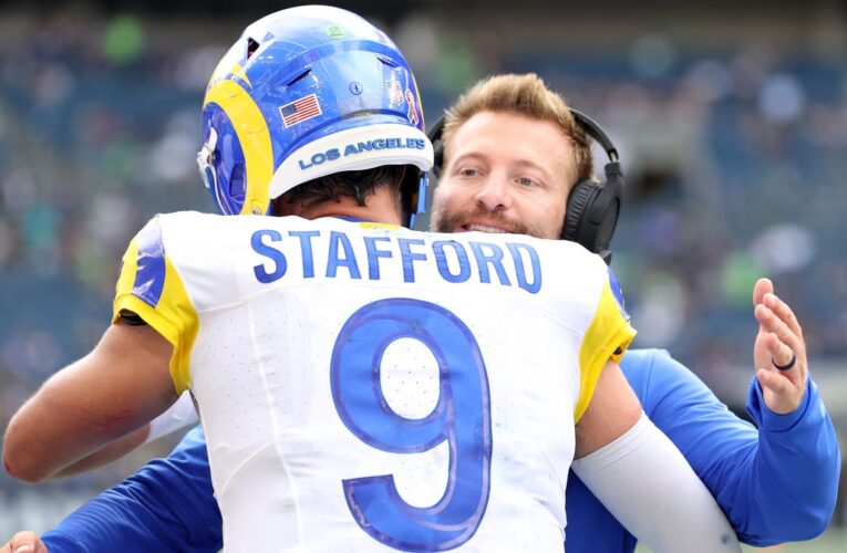 Rams Shan Macve, Mathew Stafford ha sido clasificado entre la mejor pareja de la NFL