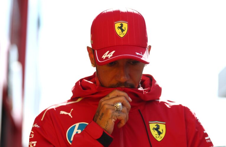 Luis Hamilton salió del Gran Premio holandés en New Ferrari Low