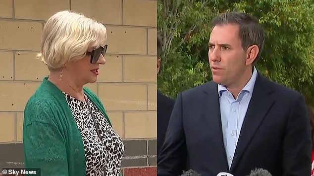 La mujer enojada atacó la conferencia de prensa de Jim Cham y se derrumbó en lágrimas