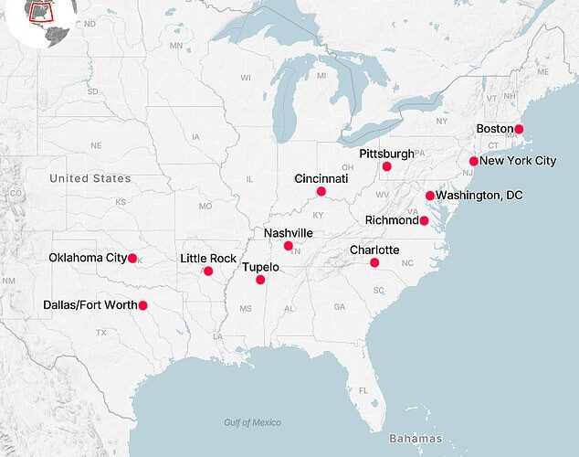 12 ciudades que sufrirán daños ‘catastróficos’ por las tormentas invernales